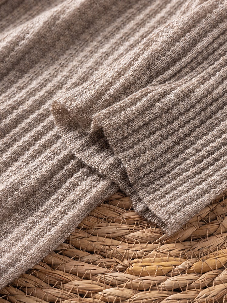 5098 Merino Wool Mid-Sleeve Base T-Shirt Soft Waxy Stretch Inner Half-High Collar Knitted Base Shirt - Image 5