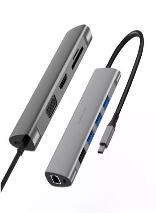 Generic Alpha 11 In 1 USB C Hub All In One RJ45 Internet 4K For MacBook Laptop Type C Docking Station  - Image 3
