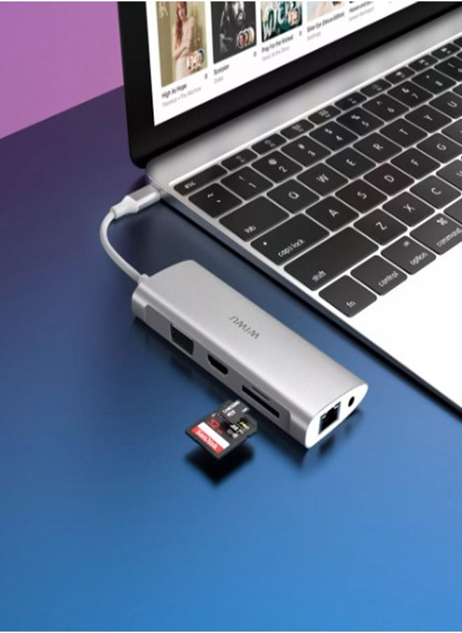 Generic Alpha 11 In 1 USB C Hub All In One RJ45 Internet 4K For MacBook Laptop Type C Docking Station  - Image 2