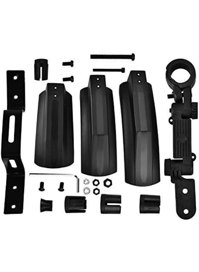 Vbestlife Vbestlife Bicycle Mudguard, Front Back Rear Tire Mud Guards Kit Quick Release Bike Fenders Set for Road Mountain Bike Outdoor Cycling Black 