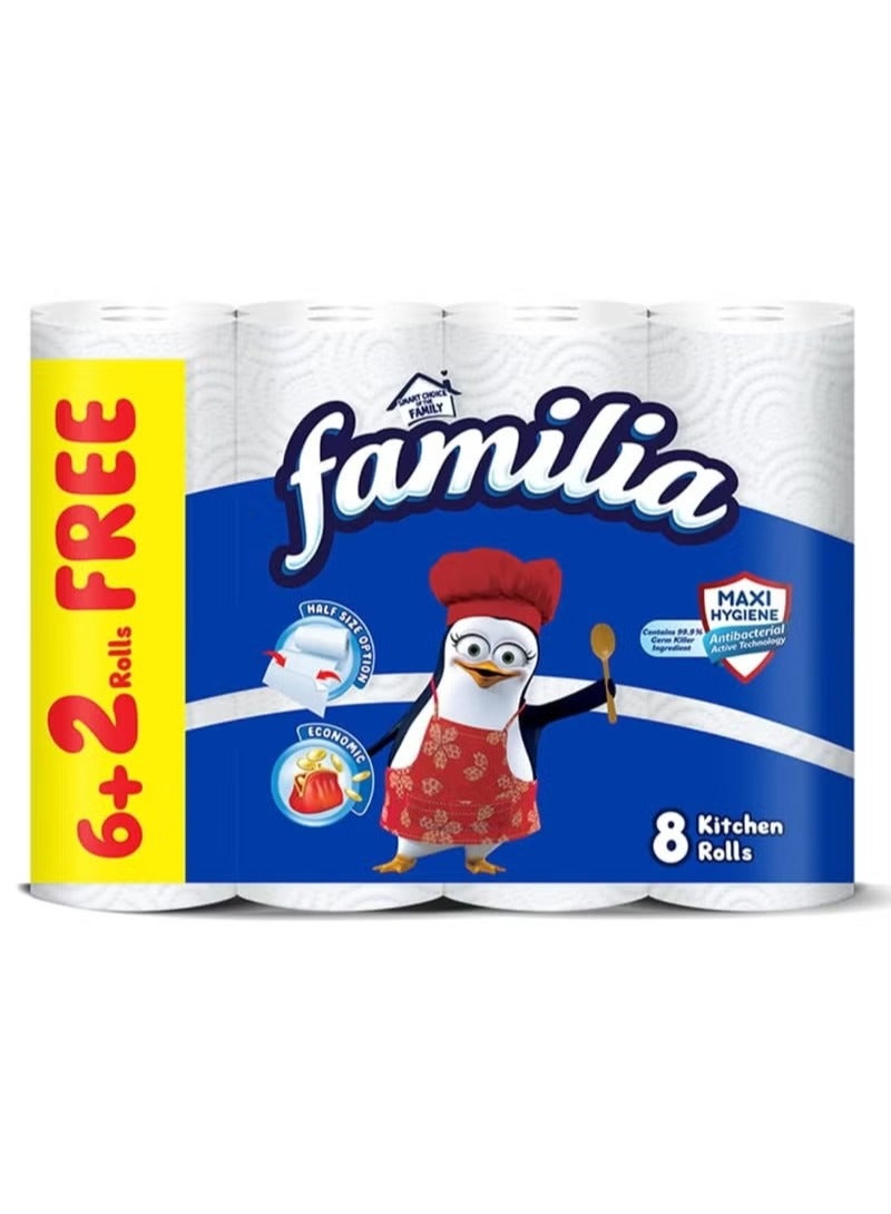Familia 8 Rolls Kitchen Tissues - Image 1