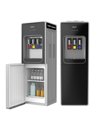 Nikai Premium Antibacterial 3 Tap Water Dispenser with 16L Refrigerator Storage, Hot, Cold & Normal Water, Compressor Cooling, Low Noise Best for Home & Office Use - NWD999R - 1 Years Warranty NWD999R Silver Black