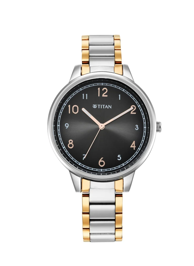 تيتان Titan Trendsetters Anthracite Dial Women Watch With Stainless Steel Strap