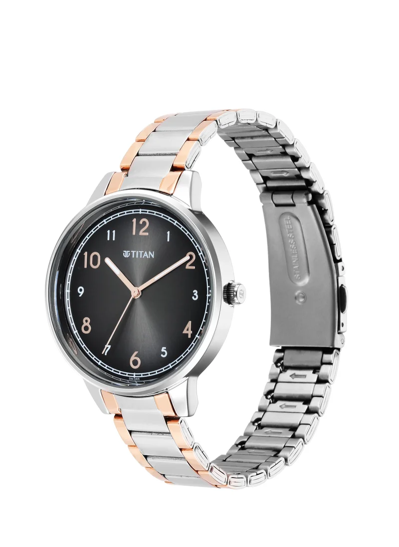 TITAN Titan Trendsetters Anthracite Dial Women Watch With Stainless Steel Strap