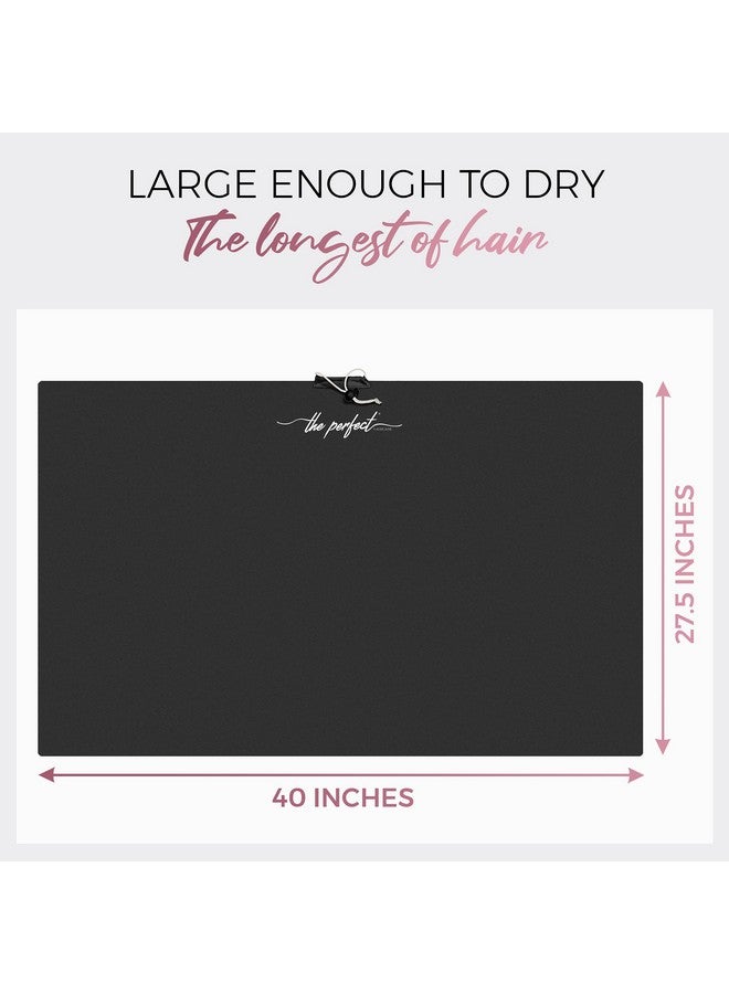 THE PERFECT HAIRCARE Microfiber Hair Towel Wrap for Women - Gift and Travel - Smooth like Silk - Curly, Wavy, Straight Hair Girls - Plopping Essential - Anti-Frizz, Fast Drying, Works Better than a T-Shirt - Image 3