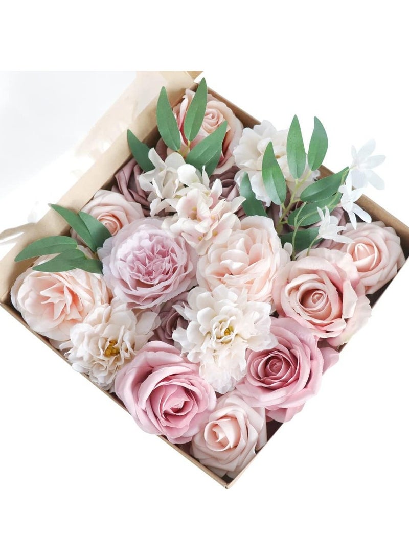 LIMOS Artificial Flowers Combo Box Silk Fake Faux Flower Centerpieces for DIY Wedding Cake Topper Floral Arrangements  - Image 1