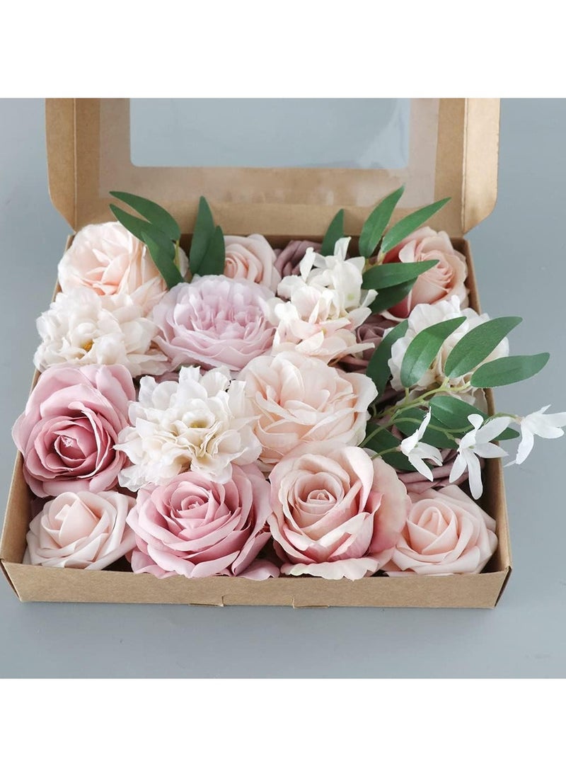 LIMOS Artificial Flowers Combo Box Silk Fake Faux Flower Centerpieces for DIY Wedding Cake Topper Floral Arrangements  - Image 2