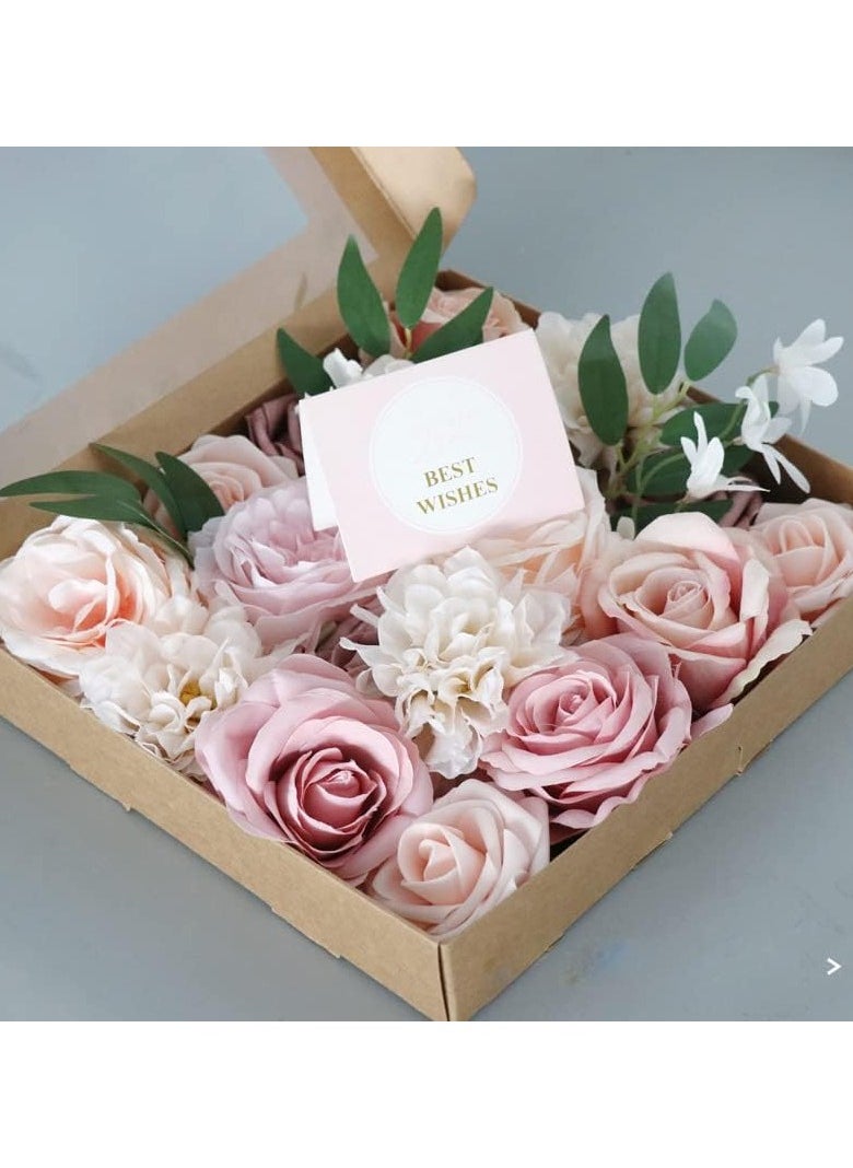 LIMOS Artificial Flowers Combo Box Silk Fake Faux Flower Centerpieces for DIY Wedding Cake Topper Floral Arrangements  - Image 4