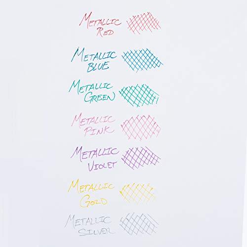 Pentel Arts Sunburst Metallic Gel Pen, Medium Line, Permanent, Gold and Silver Ink, 2 Pack (K908BPXZ) - Image 5