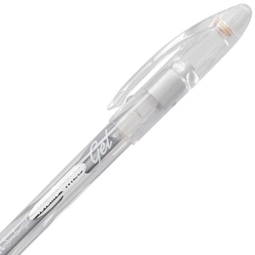 Pentel Arts Sunburst Metallic Gel Pen, Medium Line, Permanent, Gold and Silver Ink, 2 Pack (K908BPXZ) - Image 3