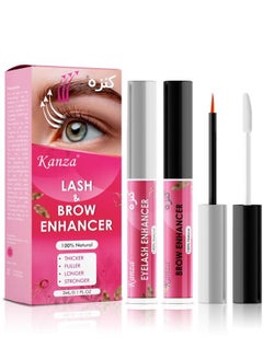 2 in 1 Eyelash & Eyebrow Enhancer Set Most Powerful Lash Serum & Brow Growth Serum Enhancing Serum to Help Lengthen Thicken and Darken Non-irritating and Safe for All Skin Types