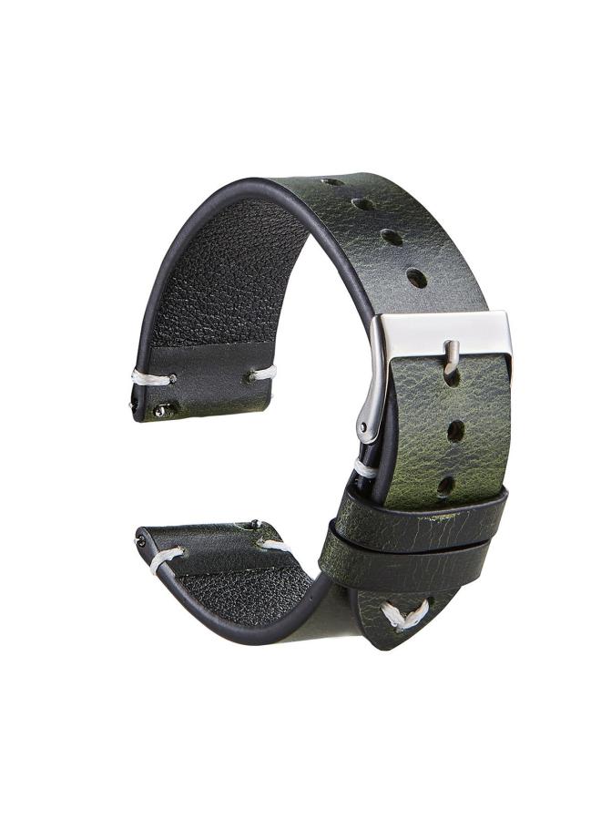 Seven-color Spot Italian Retro Oil Wax Color-changing Cowhide Watch Strap Smart Quick-release Ultra-thin Leather Strap