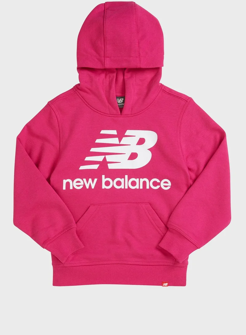 New Balance Youth Essential Stacked Hoodie
