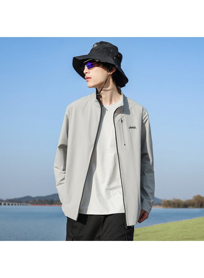 Jeep Ice Silk Cool & Upf50+】summer Outdoor Sun Protection Jacket, Lightweight Men's Sun Shirt - Image 2