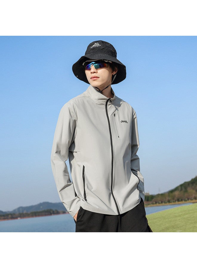Jeep Ice Silk Cool & Upf50+】summer Outdoor Sun Protection Jacket, Lightweight Men's Sun Shirt - Image 5