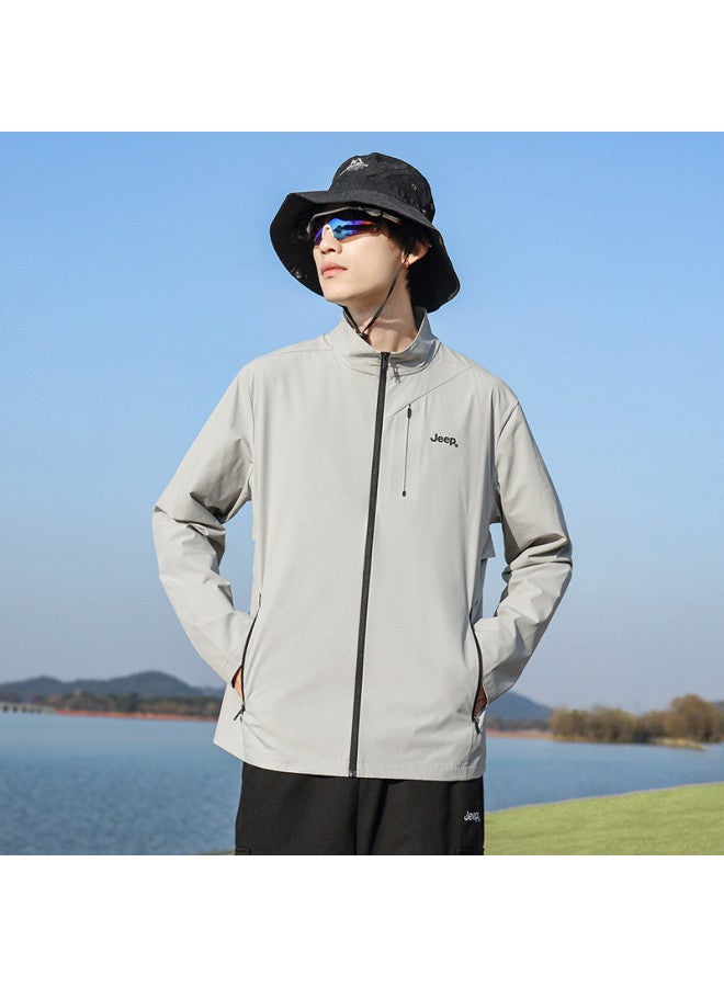 Jeep Ice Silk Cool & Upf50+】summer Outdoor Sun Protection Jacket, Lightweight Men's Sun Shirt - Image 4