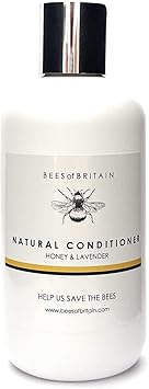 BEES of BRITAIN 99 Natural Conditioner Honey Lavender No SulfatesParabensSilicones pH 55 Sensitive Skin We Donate 5 of our Profit to Save Bees Pollinators 250ml - Image 1