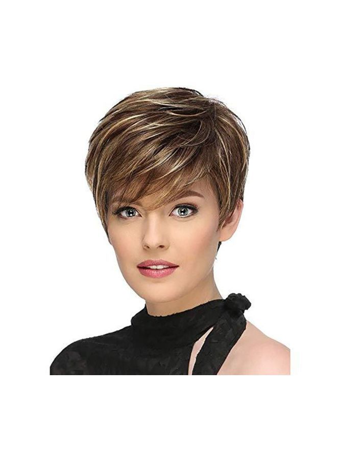 NIBEMINENT Short Design Synthetic Hair Wig Gradient - Image 2