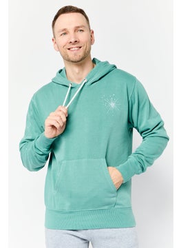 Champion Men Sportswear Fit Long Sleeve Outdoor Hoodie, Hunter Green  - Image 1