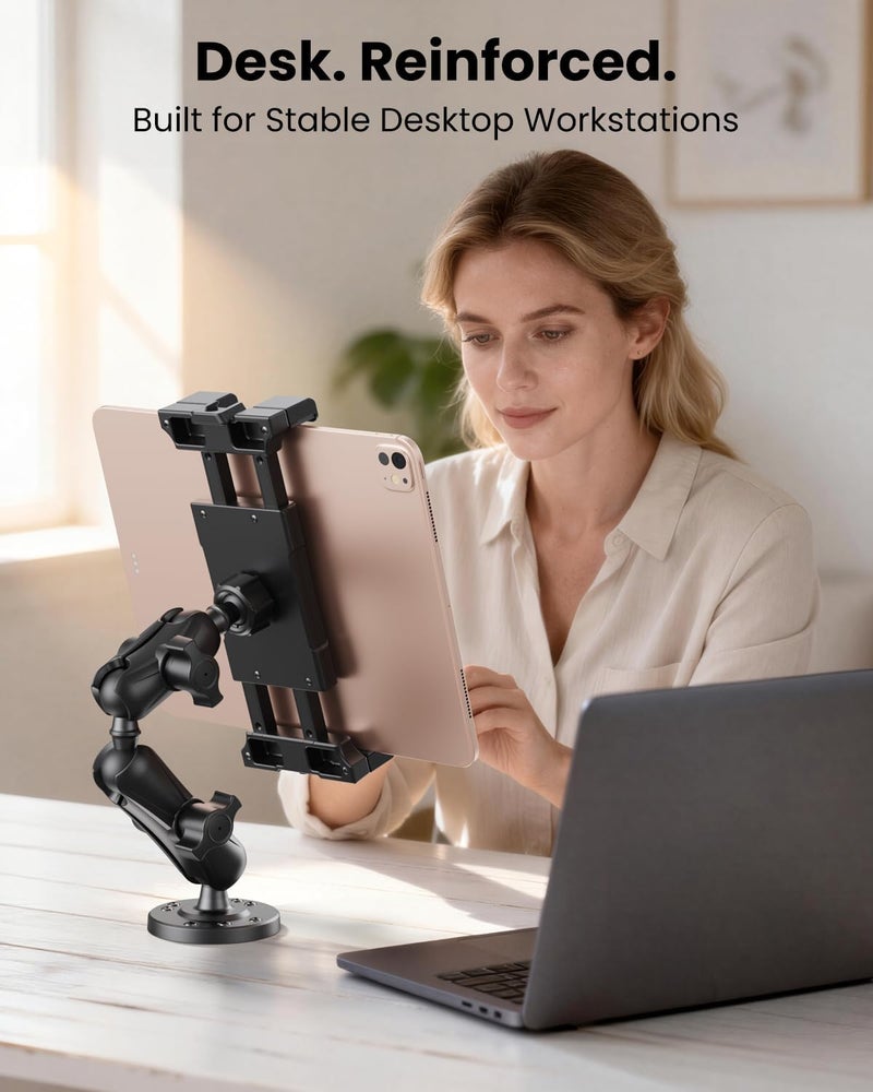 OHLPRO Heavy Duty Drill Base Tablet Holder Car Mount for Dashboard - Image 3