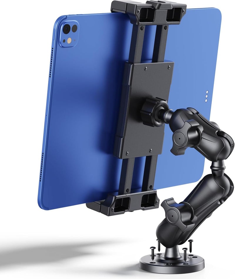 OHLPRO Heavy Duty Drill Base Tablet Holder Car Mount for Dashboard - Image 1