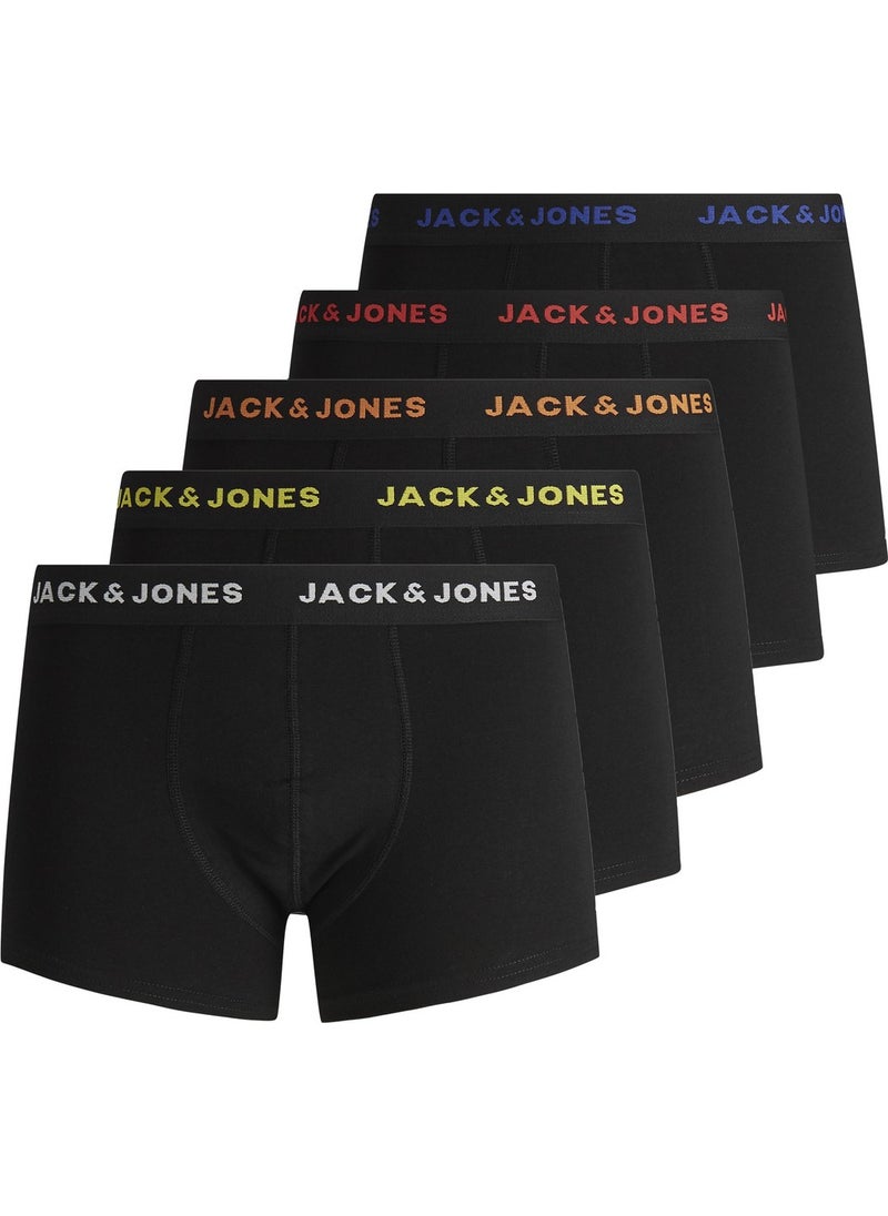Jack Jones - 5-Piece Solid Color Logo Boxer - Image 1