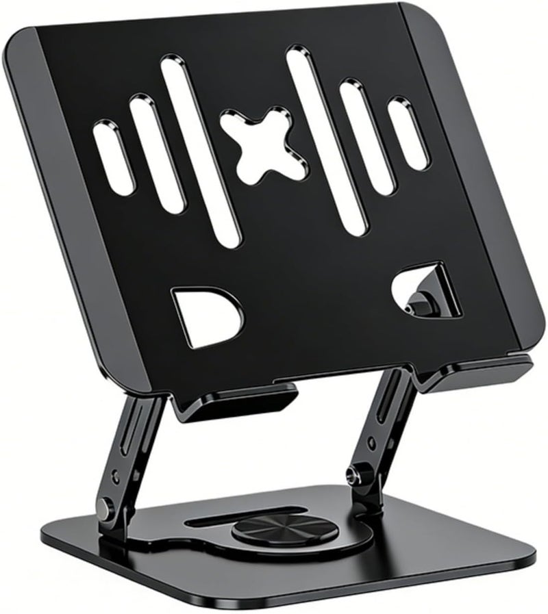 ordinarYone Foldable Adjustable Desk Stand for Tablets and Laptops with 360 Rotations Carbon Steel Ergonomic Design - Image 4