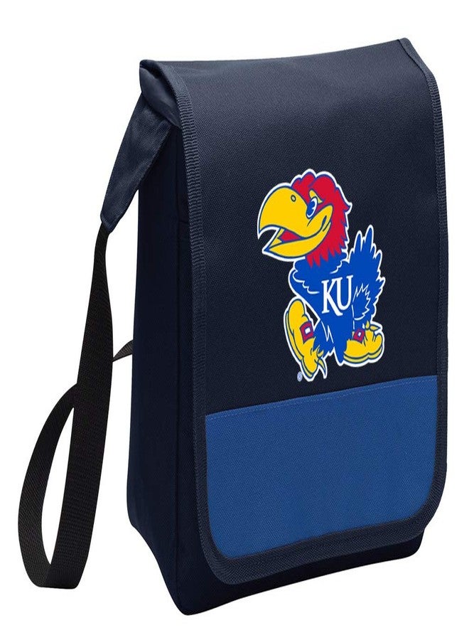 Broad Bay KU Jayhawks Lunch Bag Shoulder University of Kansas Lunchbox Cooler - Image 1