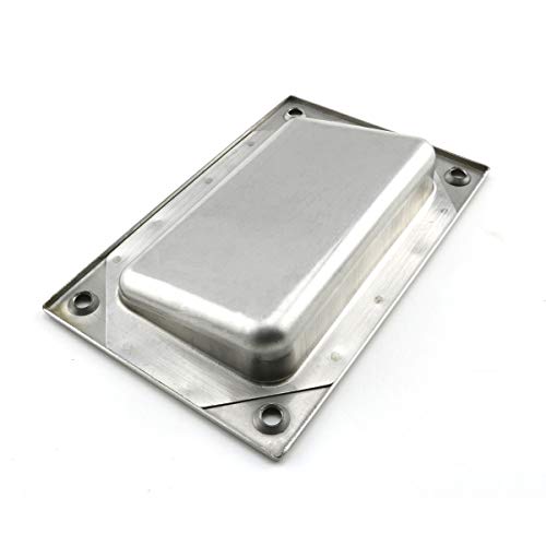 heyous 2pcs 5x3.2 inch Hidden Recessed Pull Handle Stainless Steel Square Flush Concealed Furniture Handle for Door Drawer Cupboard Cabinet Sliding Door - Image 5