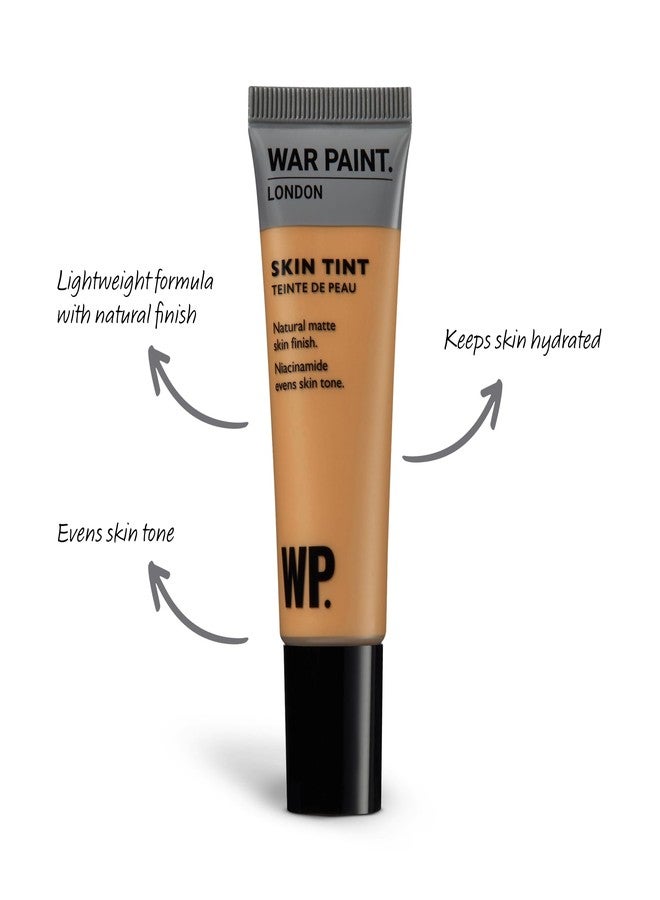 War Paint for Men Skin Tint, Matte Natural Finish, Tinted Face Moisturiser with Niacinamide, Hydrates and Evens Out Skin Tone, Lightweight Formula, Shade T6 1.01 fl Oz - Image 2