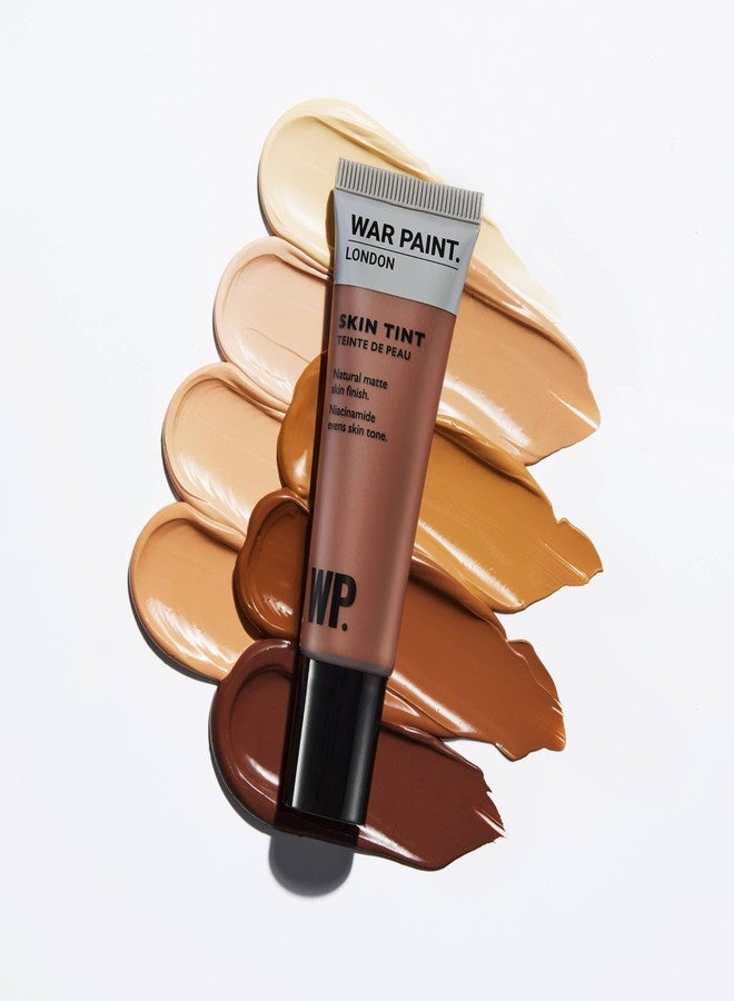 War Paint for Men Skin Tint, Matte Natural Finish, Tinted Face Moisturiser with Niacinamide, Hydrates and Evens Out Skin Tone, Lightweight Formula, Shade T6 1.01 fl Oz - Image 3