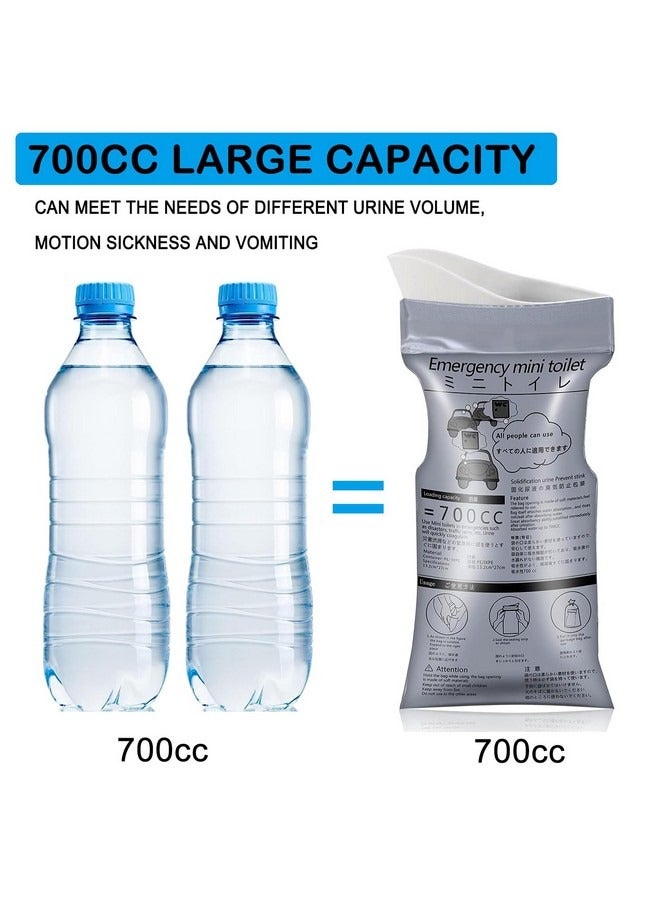 Beauenty Disposable Emergency Urinal Bag, 12 Pack Portable Camping Pee Bags, Travel Pee Bags, Traffic Jam Emergency Portable Urine Bag, Vomit Bags, for Men Women Kids Patient - Image 2