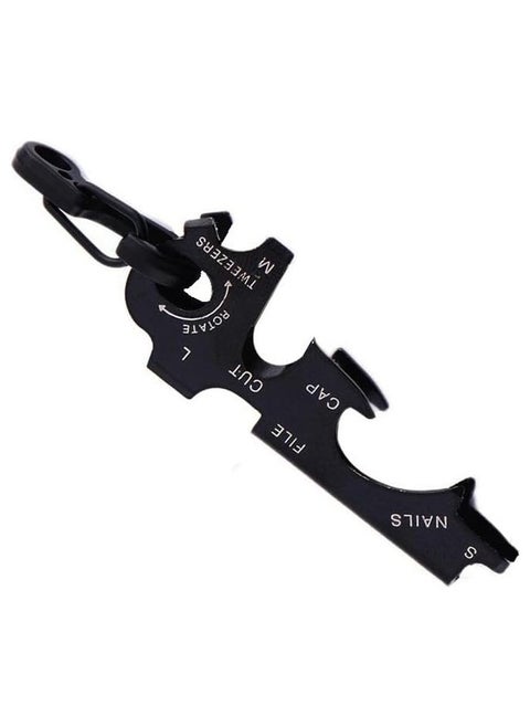 Multifunction EDC KeyTool 8-in-1 Keyring Multi-tool, True Utility - Black