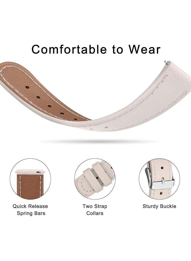 إيروريكس سوار جلدي لساعة هواوي جي تي 5 جي تي 4 مقاس 41 مم، أحزمة 18 مم، سوار جلدي بديل ممتاز لساعة هواوي جي تي 4 5 مقاس 41 مم، هواوي جي تي 5 برو مقاس 42 مم للنساء والرجال - Image 2