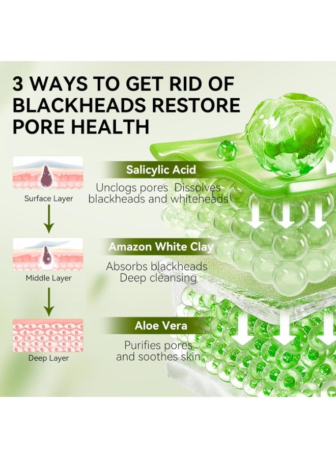 LANBENA Nose Plants Pore Strips 2.0,Upgraded Blackhead Remover Mask with Salicylic Acid, Amazonian White Clay, Pore Cleanser Purifying Peel off Face Mask with 60 PCS Strips, Peel Off Mask Nose Strips Aloe Facial Mask 30g - Image 4