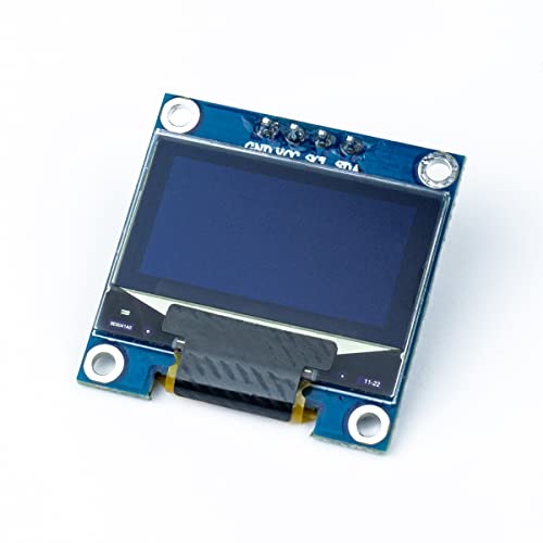Hosyond 5 Pcs 0.96 Inch OLED I2C IIC Display Module 12864 128x64 Pixel SSD1306 Mini Self-Luminous OLED Screen Board Compatible with Arduino Raspberry Pi (White) - Image 3