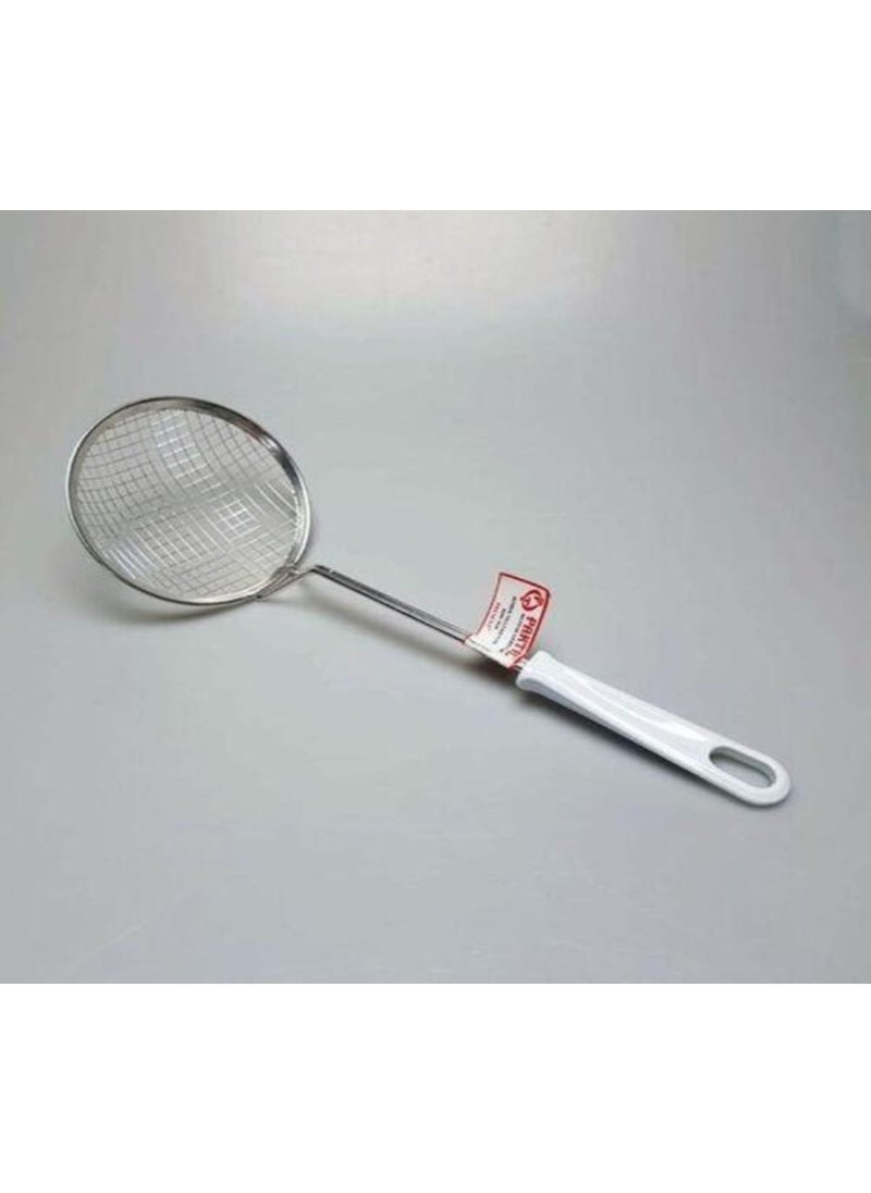 Tamu Stainless Steel Colander Potato Zucchini Vegetable Frying Colander Scoop Strainer 