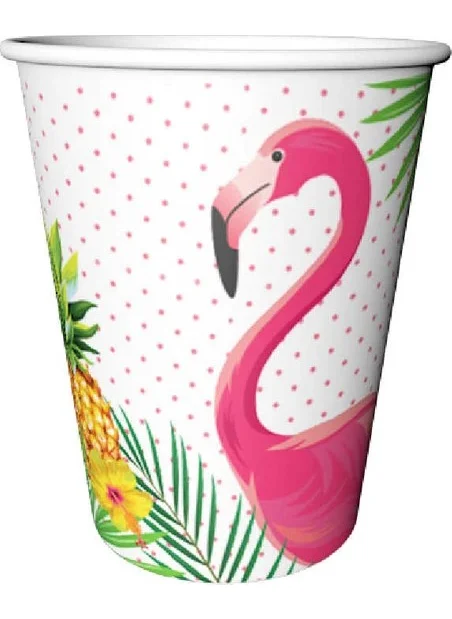 Alsepeteavm Flamingo Paper Cup 8 Pieces (180/200CC)