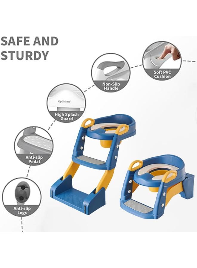 جيجيرو مقعد تدريب على استخدام المرحاض 2 في 1 مع سلم متدرج - Image 3