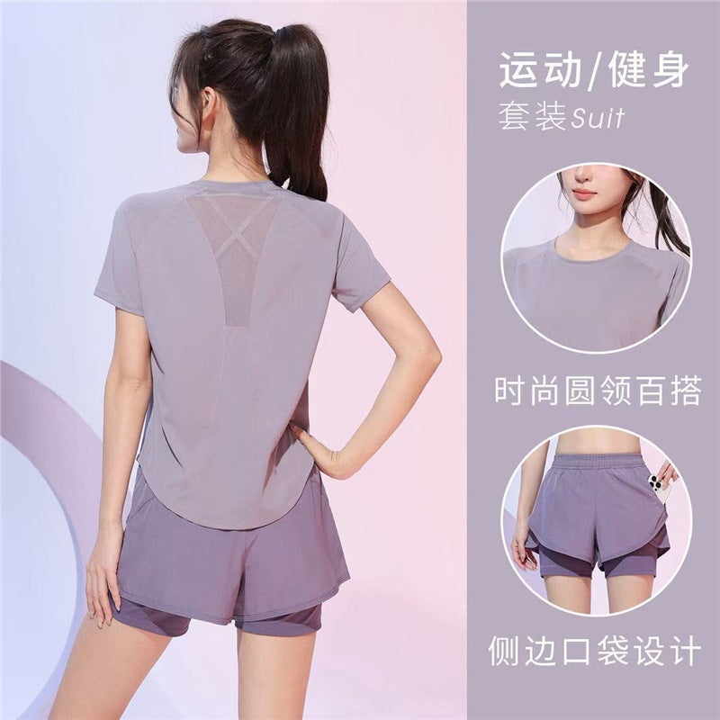 Women's Plus Size Quick-Dry Yoga Tracksuit Set - Image 5