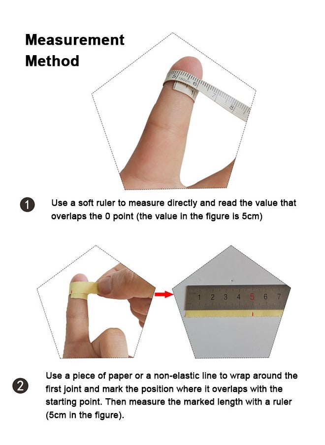 Generic - 10Pcs Finger Splint, Finger Splint Mallet Finger Support Finger Splint Brace Finger Stabilizer Kit for Thumb Middle Ring Index Pinky Finger Straightener for Finger Joint 5 Sizes - Image 1