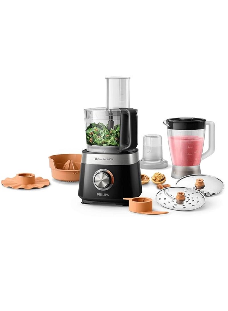 Philips Viva Collection  31 Functions, Food Processor 2.1 L 850 W HR7530/10 Black - Image 1