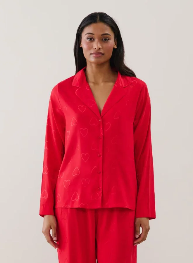 UNDIZ Patterned satin shirt