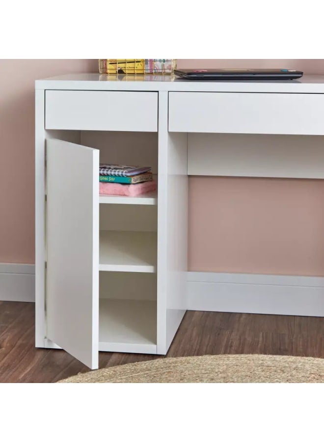 ريترو مكتب مودرن 105سم - أبيض - Image 3