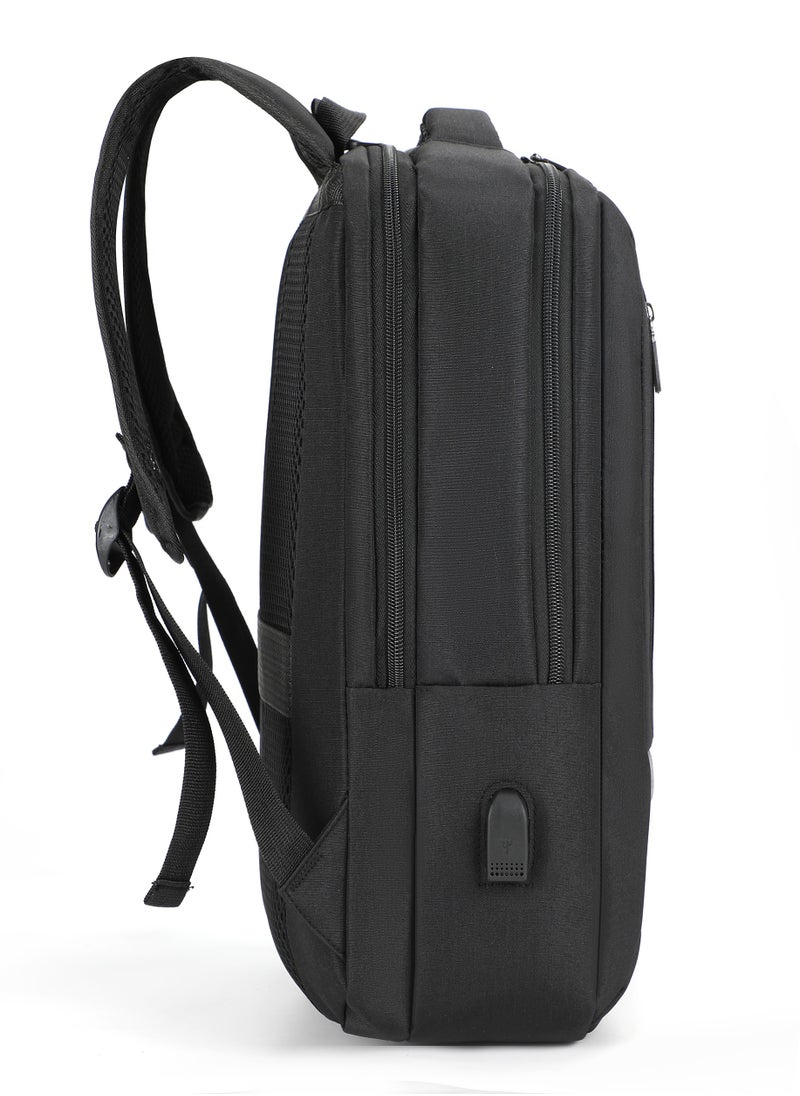 تراك شنطة ظهر قماش من تراك | بمنفذ USB الموديل 5506-Black  - Image 3
