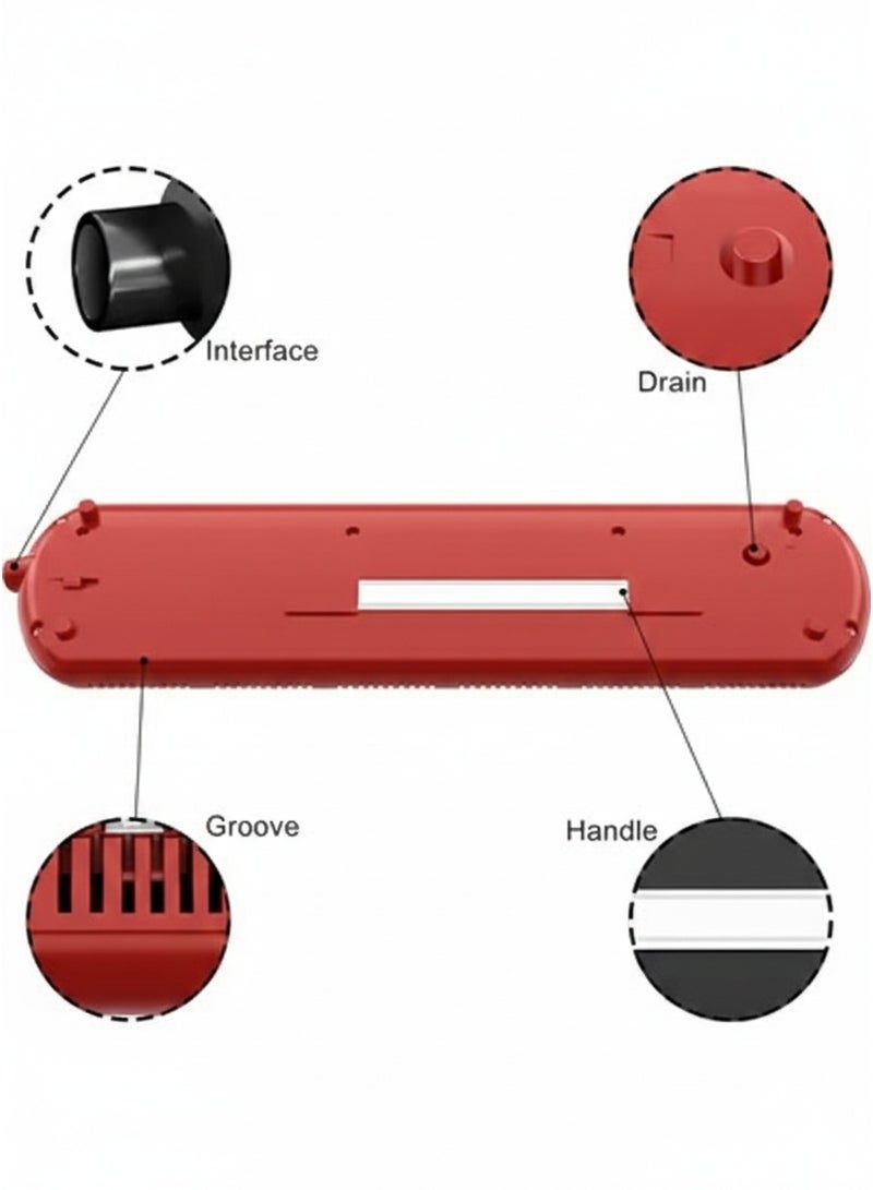 Megarya Portable 32-Key Melodica Air Piano Keyboard – Elegant Red with Carry Bag | Lightweight & Easy to Play for Kids & Beginners - Image 5