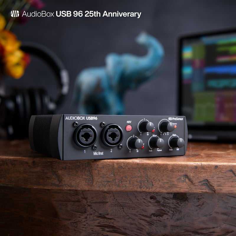PreSonus AudioBox 96 25th Anniversary USB Audio Interface with Studio One Artist DAW Recording Software - Image 2