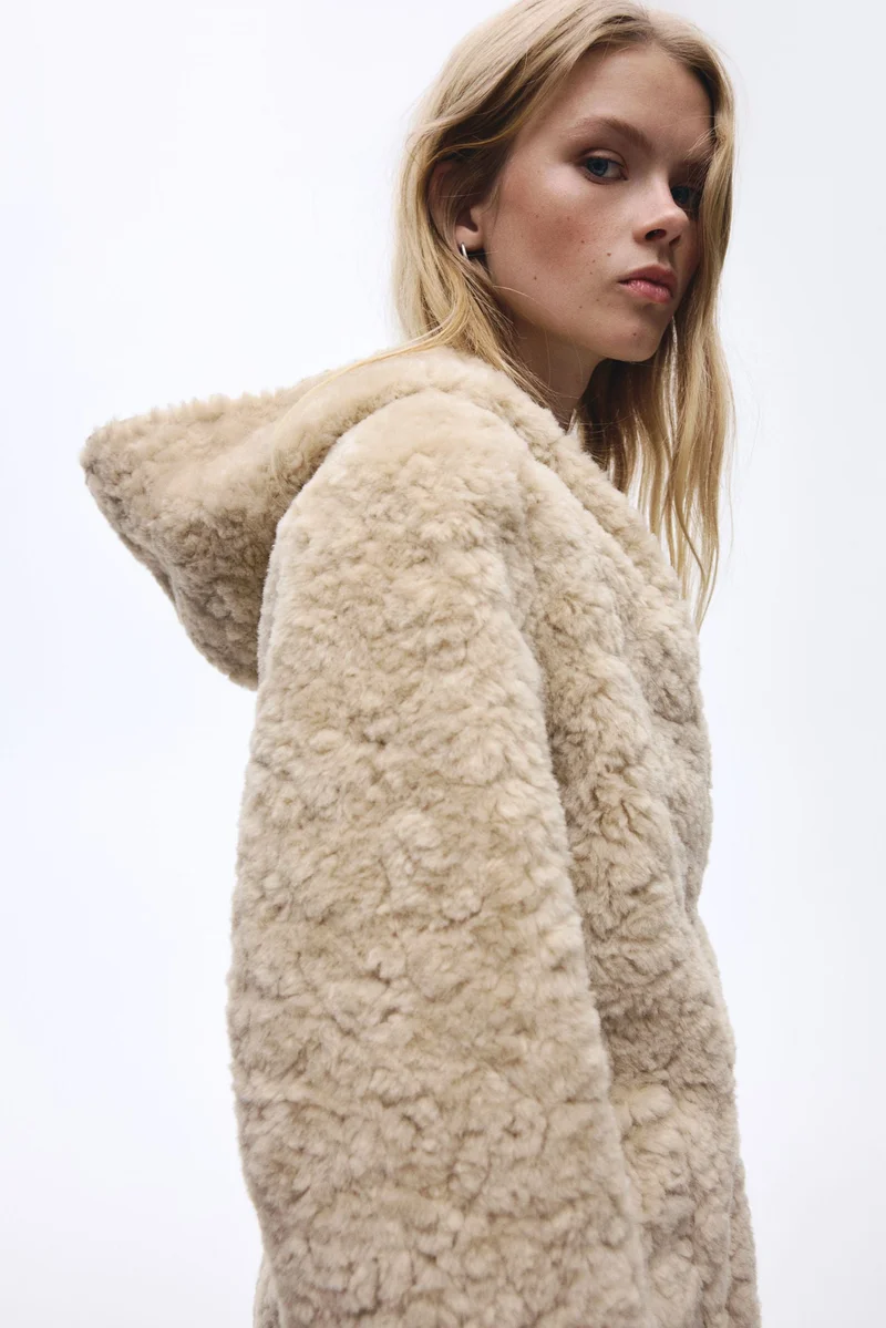 H&M Hooded teddy jacket