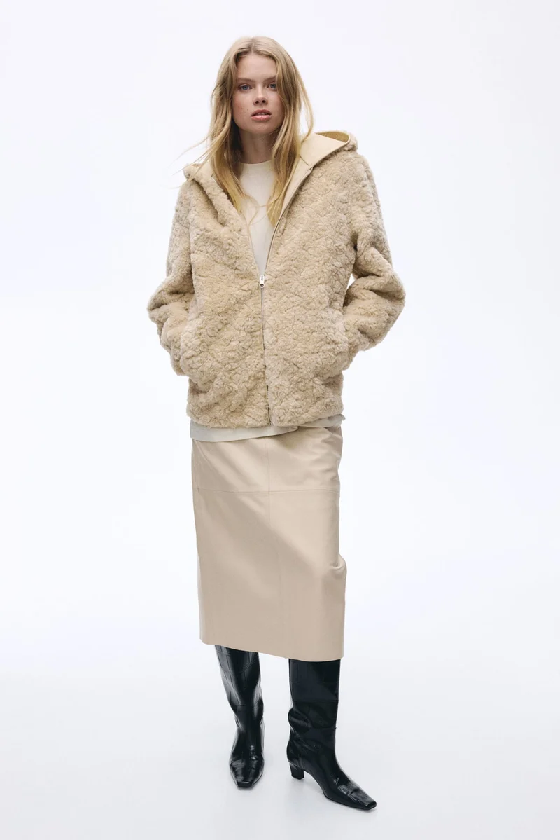 H&M Hooded teddy jacket