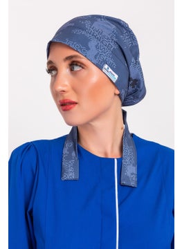 Nur Medikal Giyim Nur Medical Clothing Map Patterned Hijab Doctor Nurse Hospital Cook Surgical Cap  - Image 2